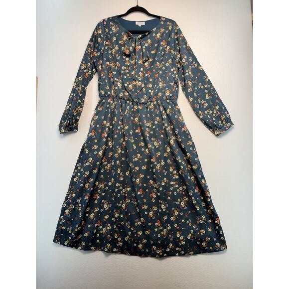 Sweet Salt Dresses & Skirts - Sweet Salt Cottagecore Prairie Floral Midi Dress Boho Romantic Pockets Women 14